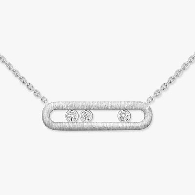 Move Classique Ciselé Kette Diamant Weißgold