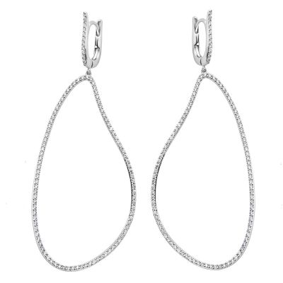 Ohrschmuck Weissgold  weiße Diamanten
