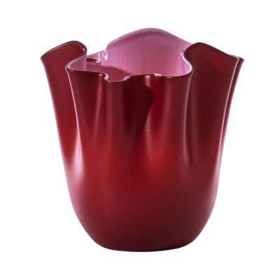 Vase Fazzoletto S Hellrot matt