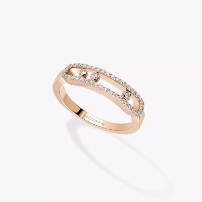 Baby Move Pavée Ring Diamant Weißgold