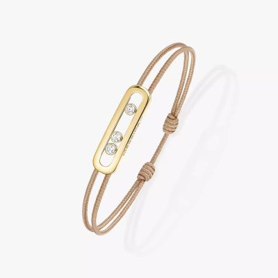 Messika CARE(S) Armband Beige Gelbgold