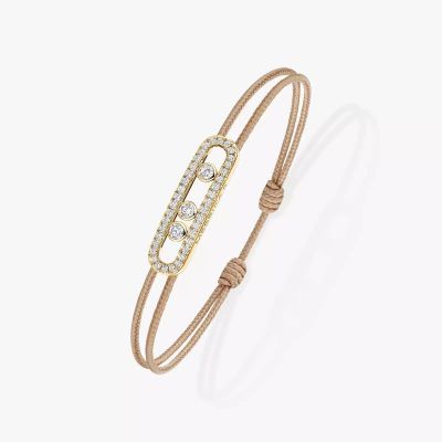 Messika CARE(S) Armband Beige Gelbgold