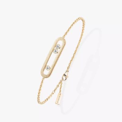 Move Classique Ciselé Armband Diamant Gelbgold