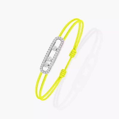 Messika CARE(S) Armband Neongelb Weißgold