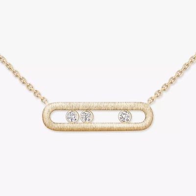 Move Classique Ciselé Kette Diamant Gelbgold