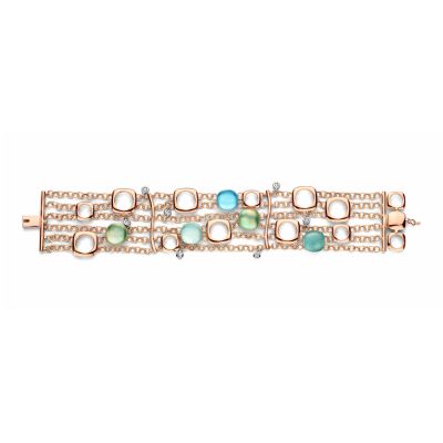 Armband Mini Sweety grüner Aventurin, Türkis, blauer Topas,Elements