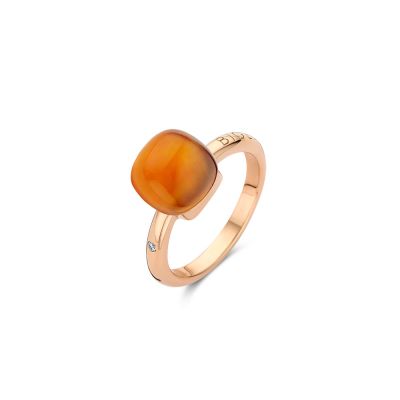 Ring Rosegold Madeira Zitrin mit Perlmutt