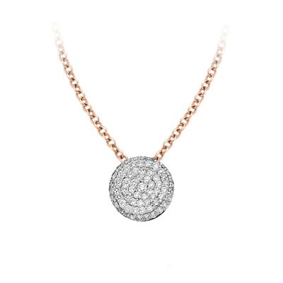 Pendant Weissgold weiße Diamanten