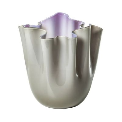 Vase Fazzoletto M Braun/Violett