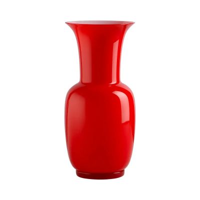 Vase Opalino M Rot/Grau