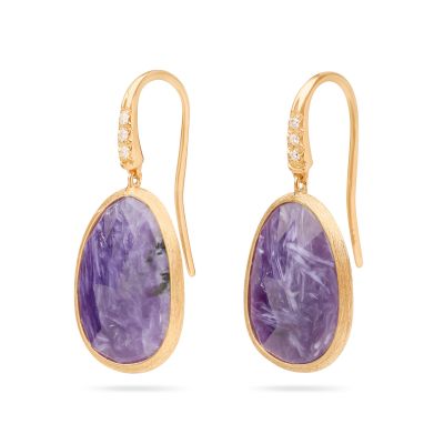 Ohrringe Lunaria Color Charoit Diamant