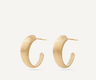 Hoop-Ohrring aus Gold, mittelgroß