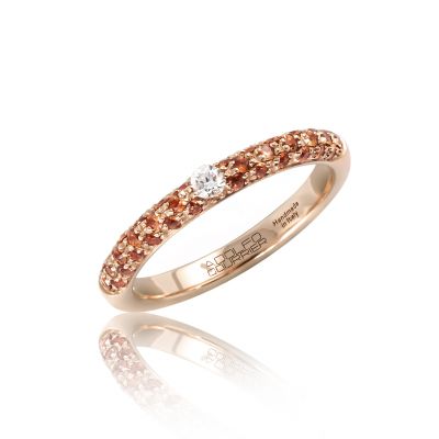Ring Hermes Pave Diamant Saphir