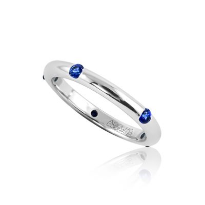 Ring Jeans 5 Steine Saphir