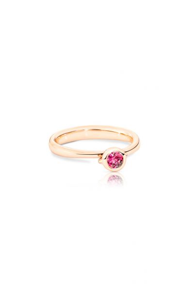 BOUTON Solitaire Ring pink Spinell